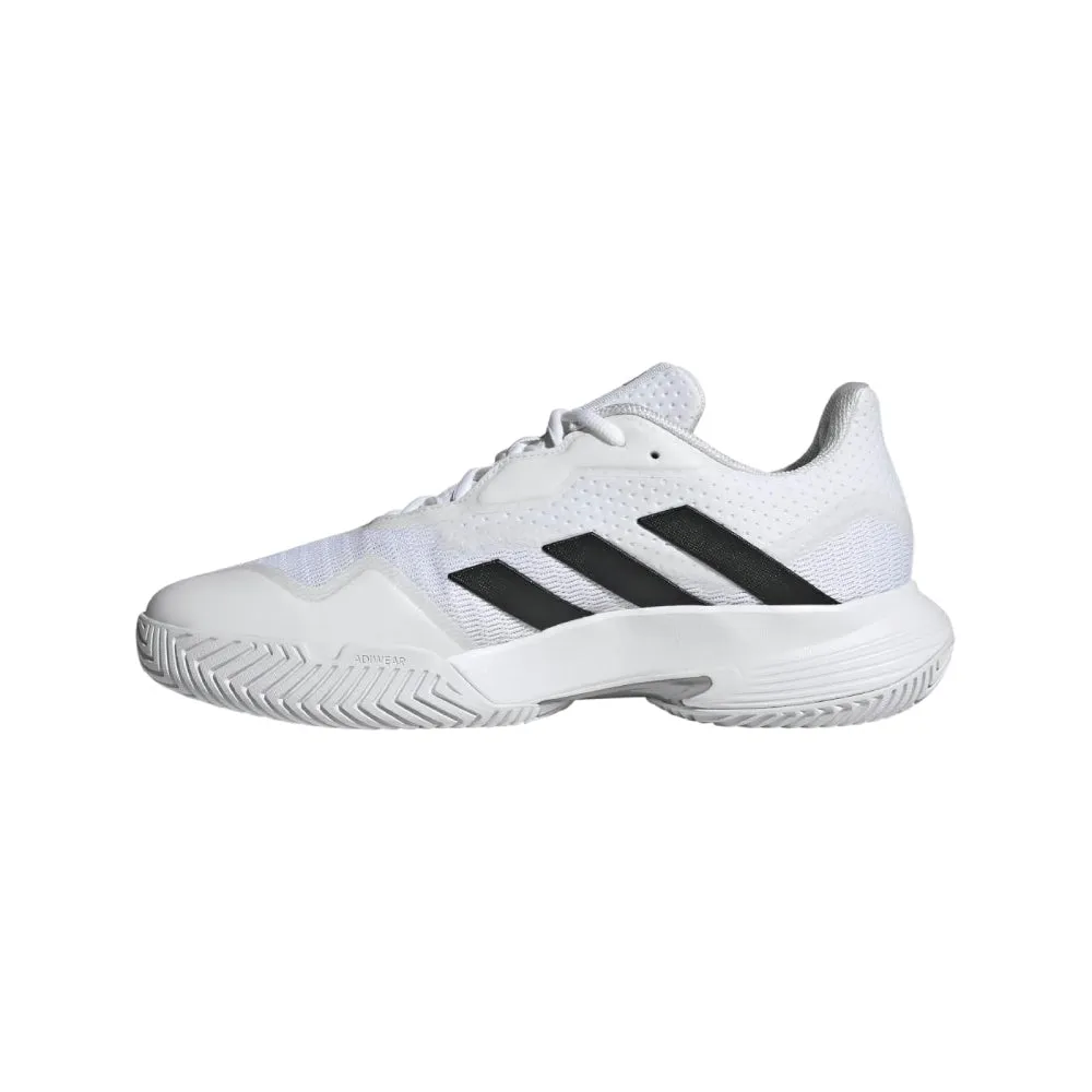 Men's CourtJam Control Tennis Shoe (Cloud White/Core Black/Matte Silver)