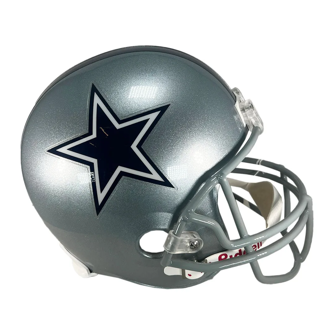 Michael Irvin Signed HOF 2007 Inscription Dallas Cowboys Full-Size Replica Football Helmet (JSA)