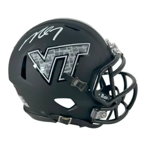 Michael Vick Signed Virginia Tech Hokies Matte Black Speed Mini Football Helmet (Beckett)