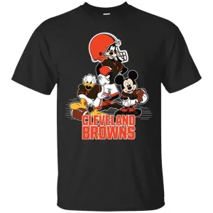 Mickey Mouse Cleveland Browns American Football Nfl Sports Shirt