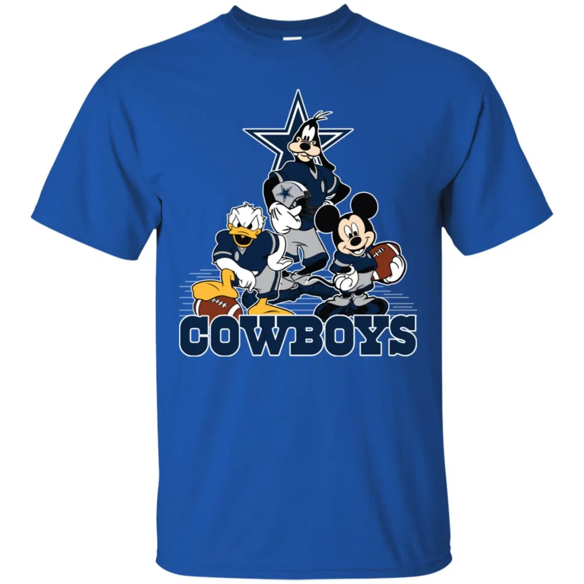 Mickey Mouse Dallas Cowboys American Football Nfl Sports Shirt