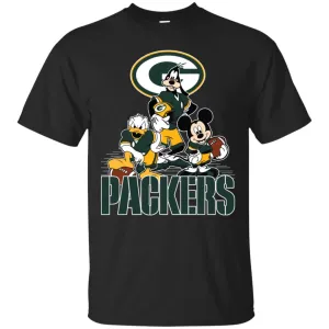 Mickey Mouse Green Bay Packer American Football Nfl Sports Shirt