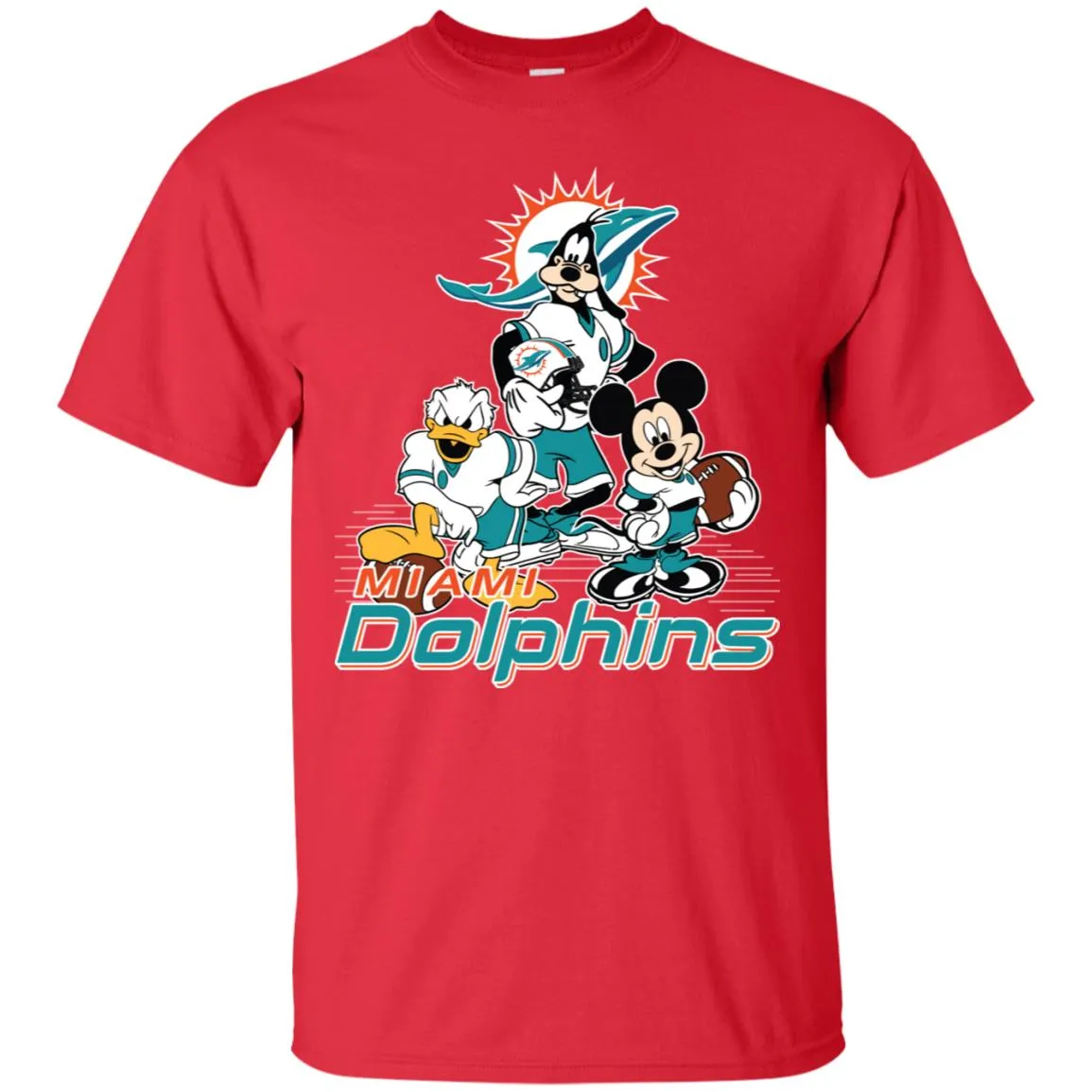 Mickey Mouse Miami Dolphins American Football Nfl Sports Shirt