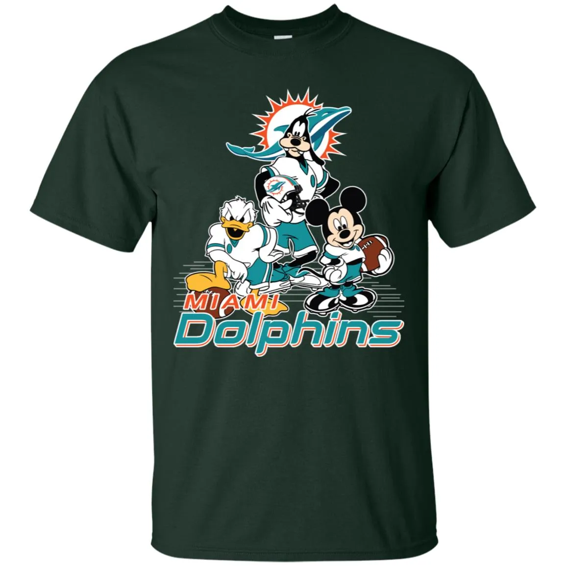 Mickey Mouse Miami Dolphins American Football Nfl Sports Shirt