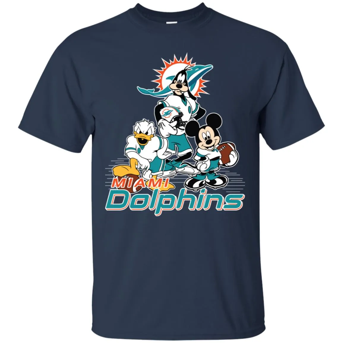 Mickey Mouse Miami Dolphins American Football Nfl Sports Shirt