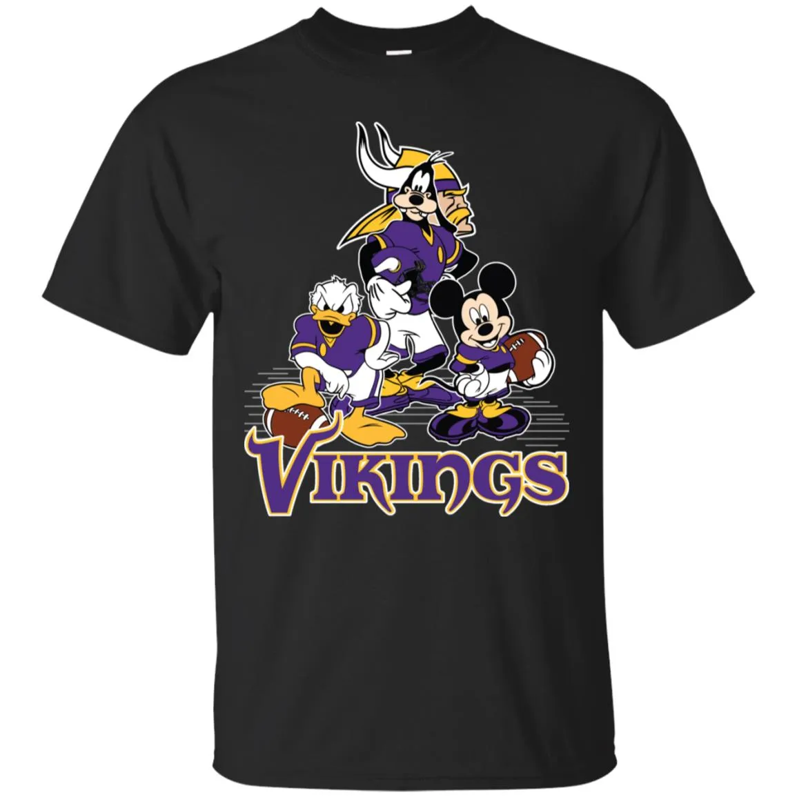 Mickey Mouse Minnesota Vikings American Football Nfl Sports Shirt