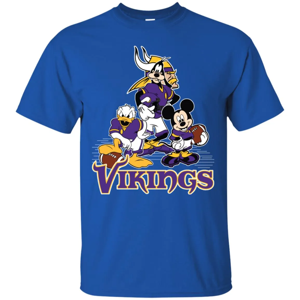 Mickey Mouse Minnesota Vikings American Football Nfl Sports Shirt