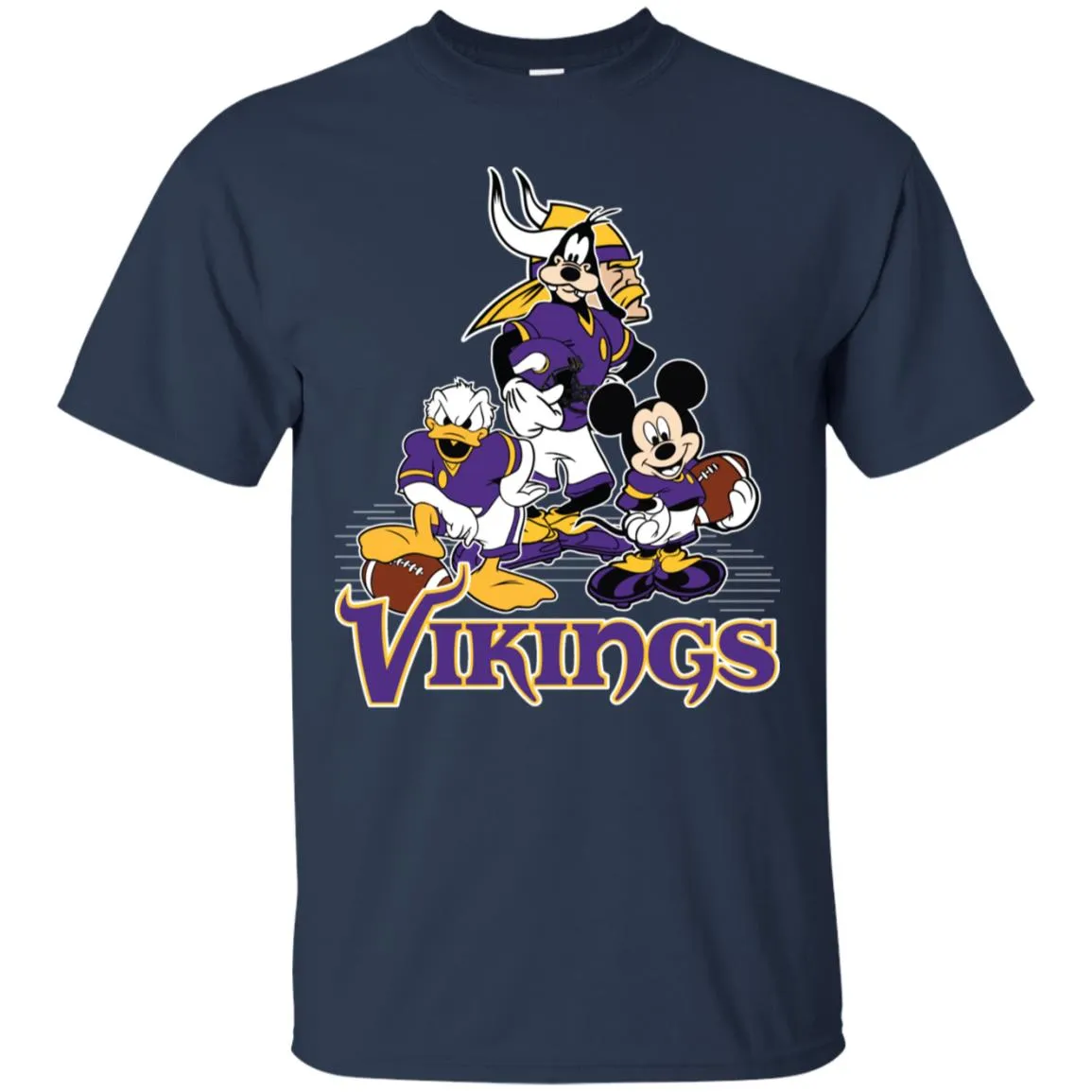 Mickey Mouse Minnesota Vikings American Football Nfl Sports Shirt