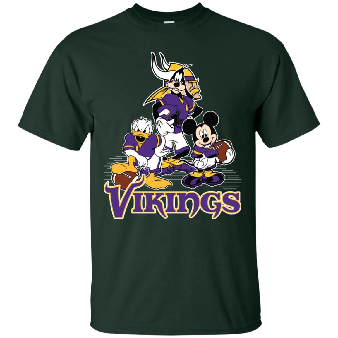 Mickey Mouse Minnesota Vikings American Football Nfl Sports Shirt