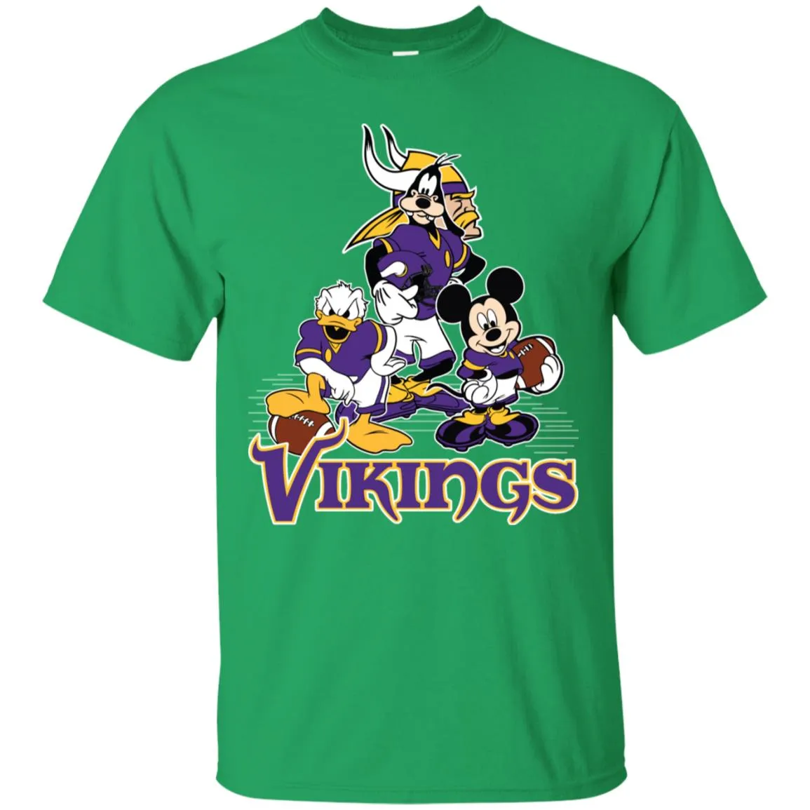 Mickey Mouse Minnesota Vikings American Football Nfl Sports Shirt