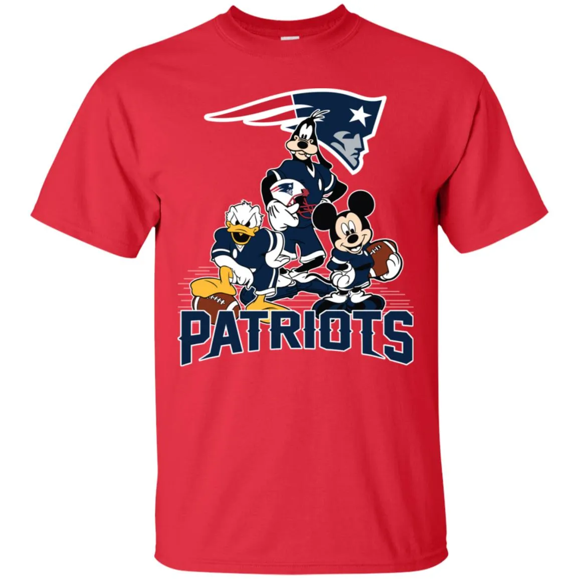 Mickey Mouse New England Patriots American Football Nfl Sports Shirt