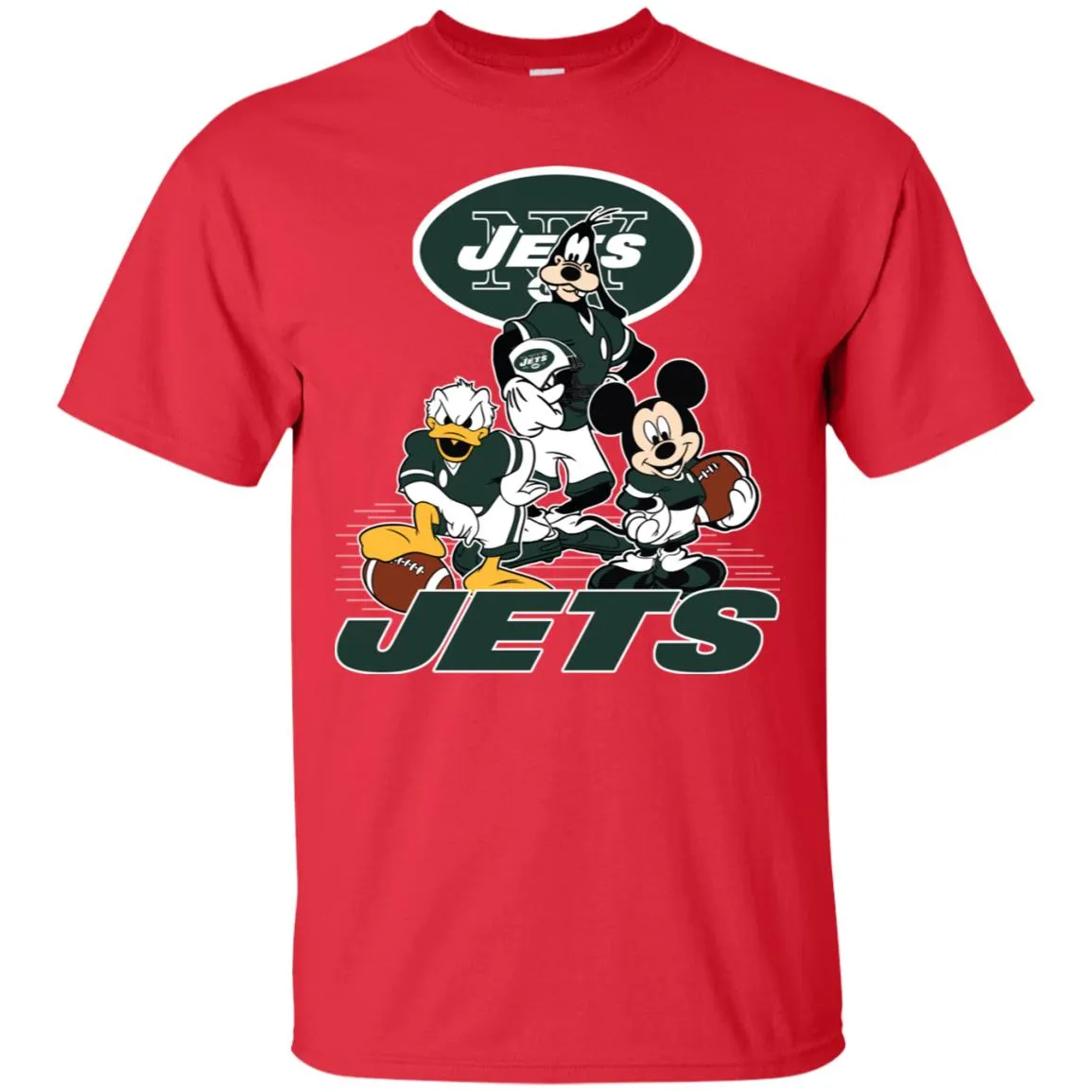 Mickey Mouse New York Jets American Football Nfl Sports Shirt