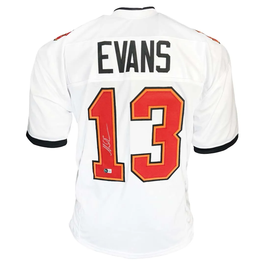 Mike Evans Signed Tampa Bay White Football Jersey (Beckett)