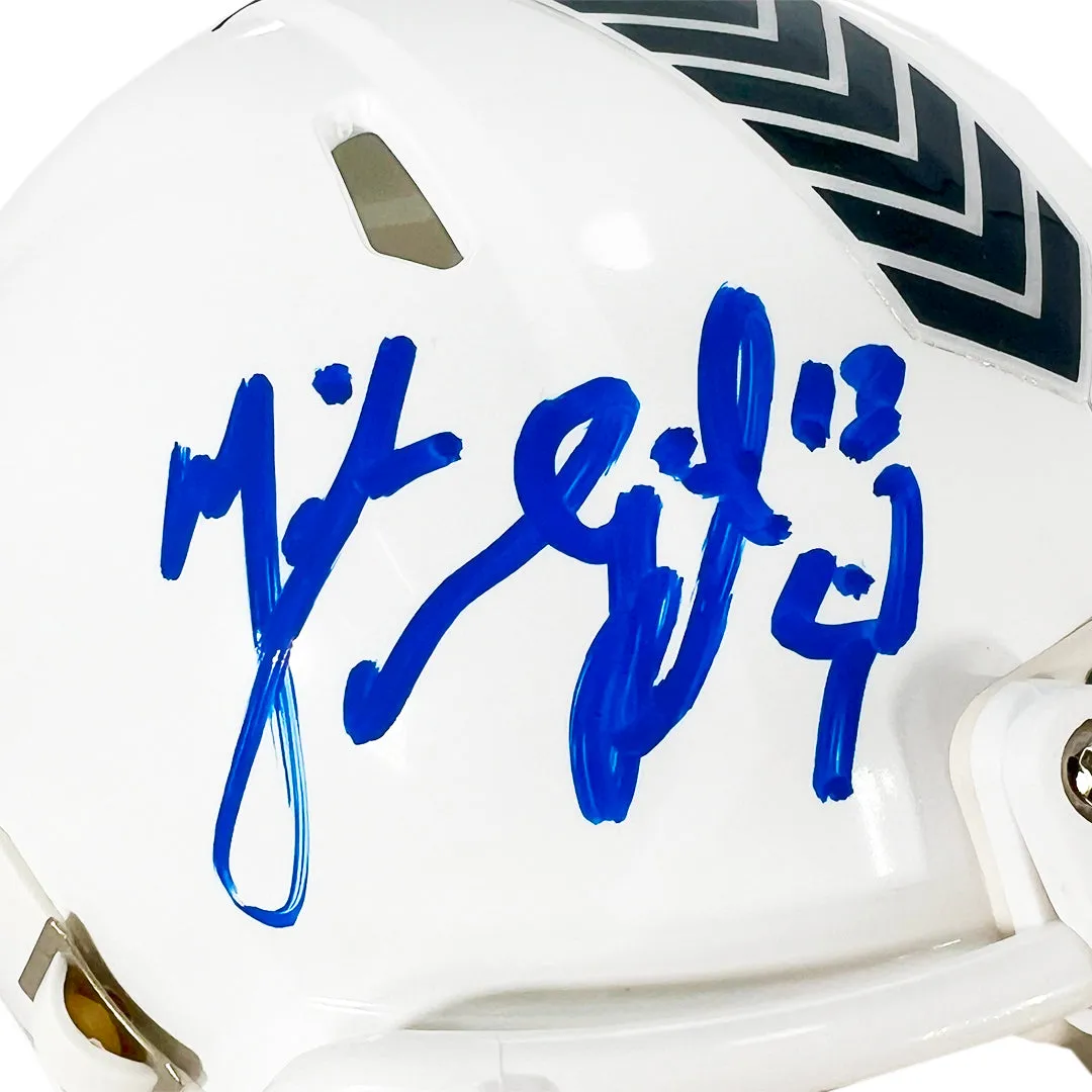 Mike Vanderjagt Signed Indianapolis Colts Salute to Service 2024 Mini Football Helmet (JSA)