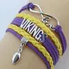 Minnesota sports team jewelry Minnesota Wild Minnesota Vikings Hockey Football NFL Bracelets