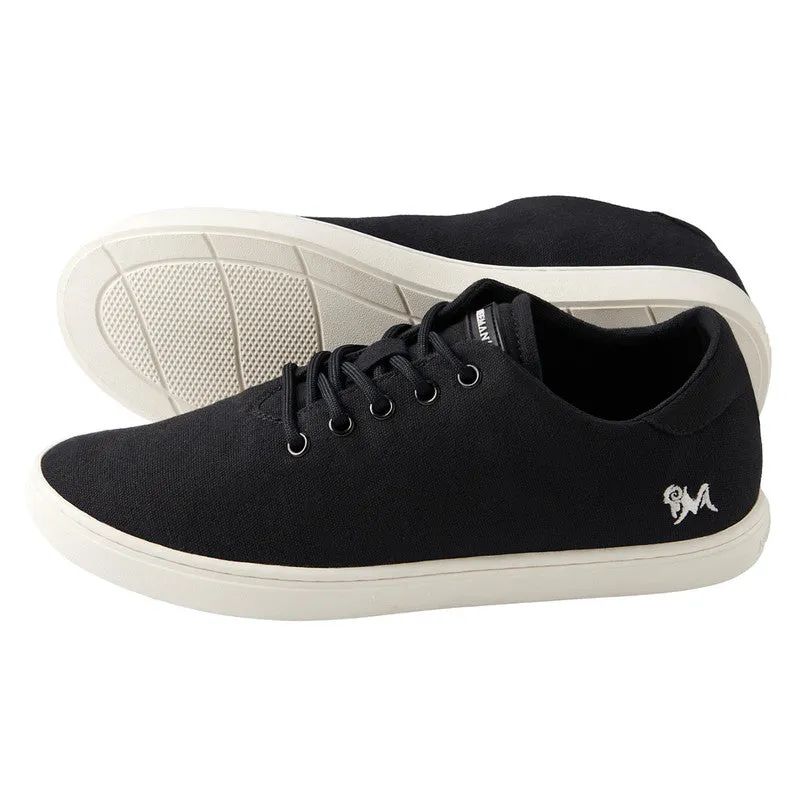 Neeman's Cotton Classic Sneakers | Coal Black & White | Shoes for Men & Women