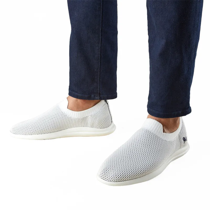 Neeman's Slip-On Casual Shoes for Men | White | Padded Insole