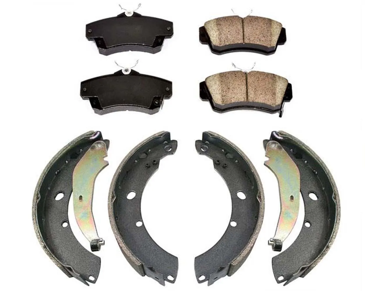 New Front Pads Brake Shoes for Chrysler PT Cruiser 05-09 Models with Rear Drums