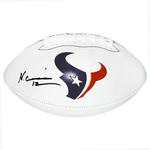 Nico Collins Signed Houston Texans Official NFL Team Logo Football (Beckett)