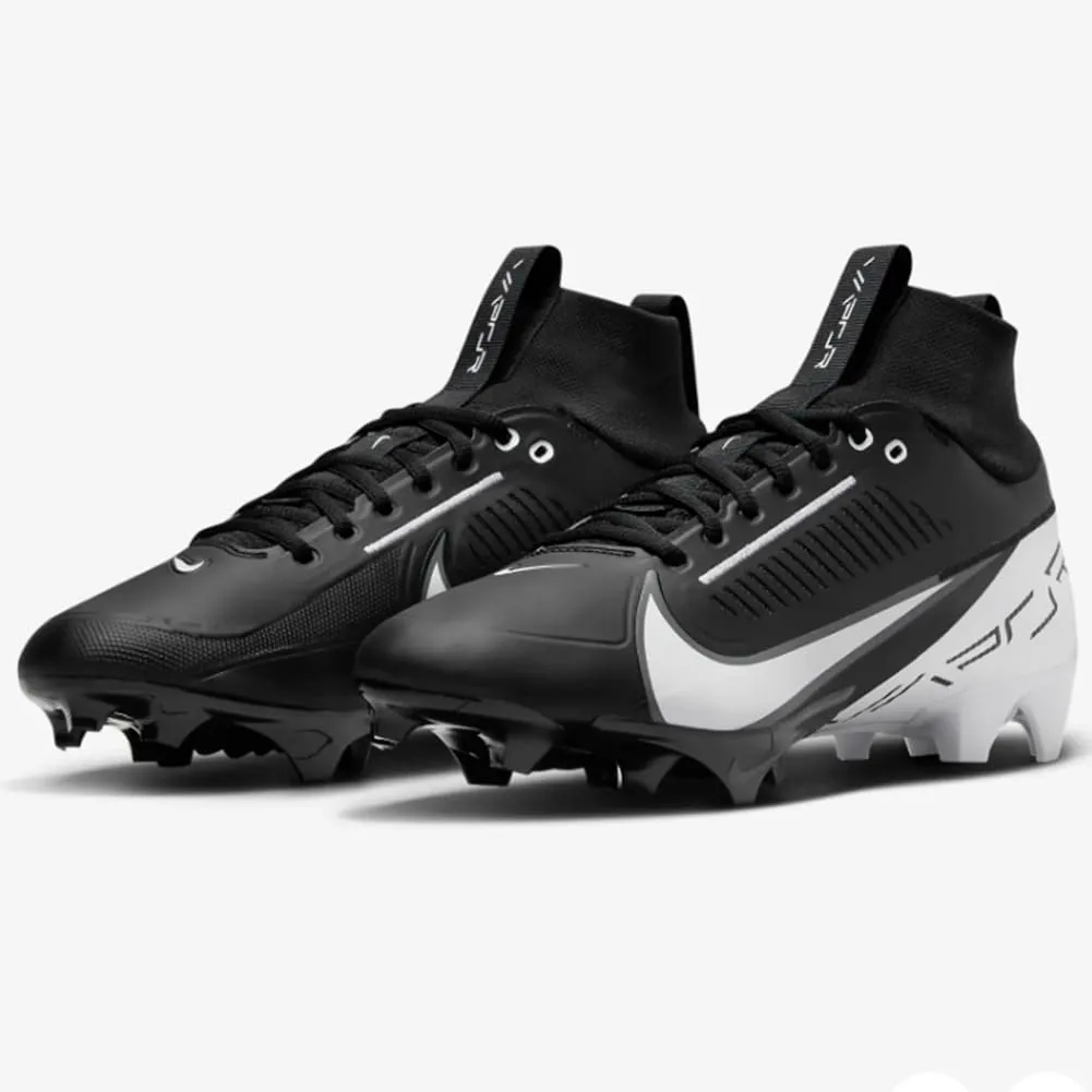 Nike Vapor Edge Pro 360 2 Football Cleats Size 8 Black/White Pair of Shoes