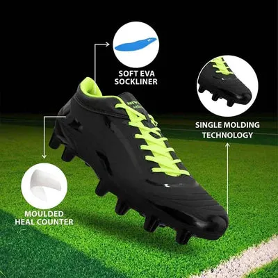 NIVIA Airstrike Football Shoes for Men (Black)