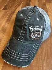 Personalized football hats Football mom Embroidered womens trucker caps