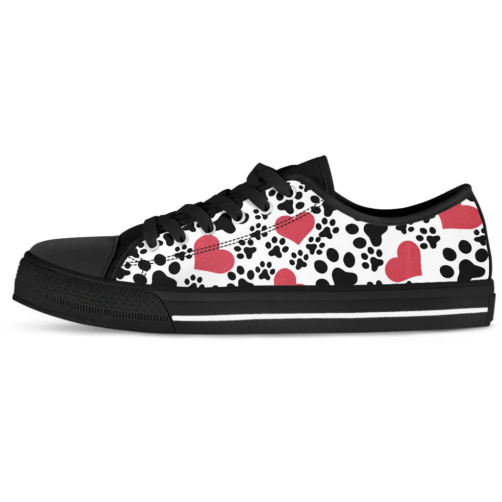 Puppy Love Women`s Black Low Top Sneakers