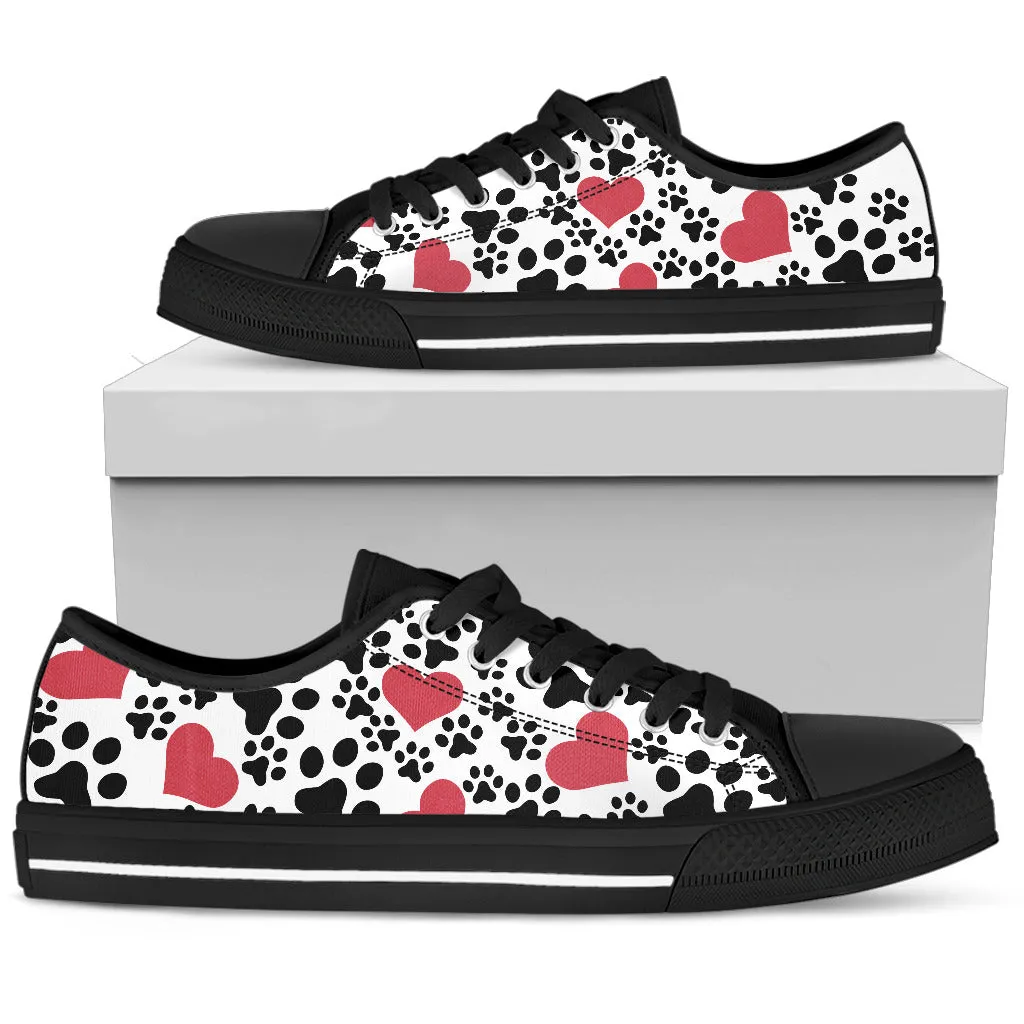 Puppy Love Women`s Black Low Top Sneakers