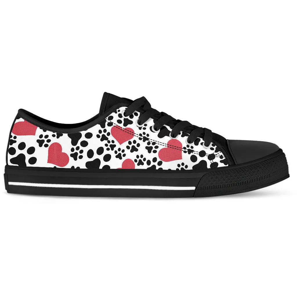 Puppy Love Women`s Black Low Top Sneakers