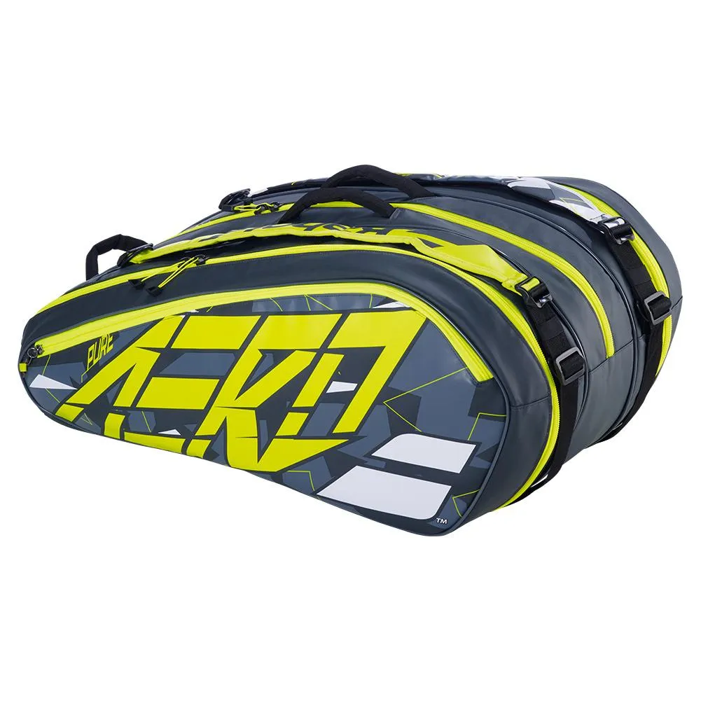 Pure Aero RHx12 Tennis Bag Grey and Yellow