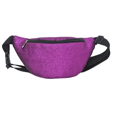 Purple Glitter Fanny Pack