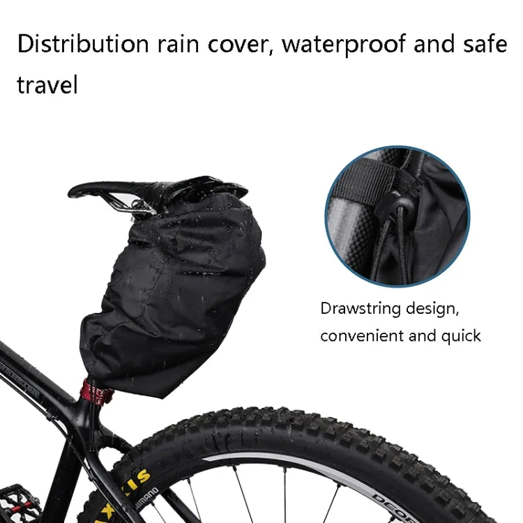 Rhinowalk X21557  Bicycle Rainproof Tail Bag Large Capacity Folding Road Bike Riding Backpack(Black)