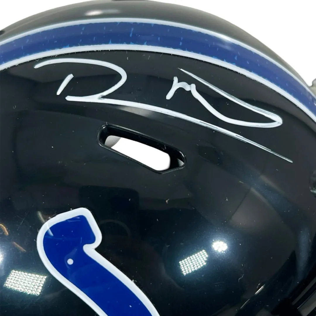 Robert Mathis Signed Indianapolis Colts Alt 2023 Mini Football Helmet (JSA)