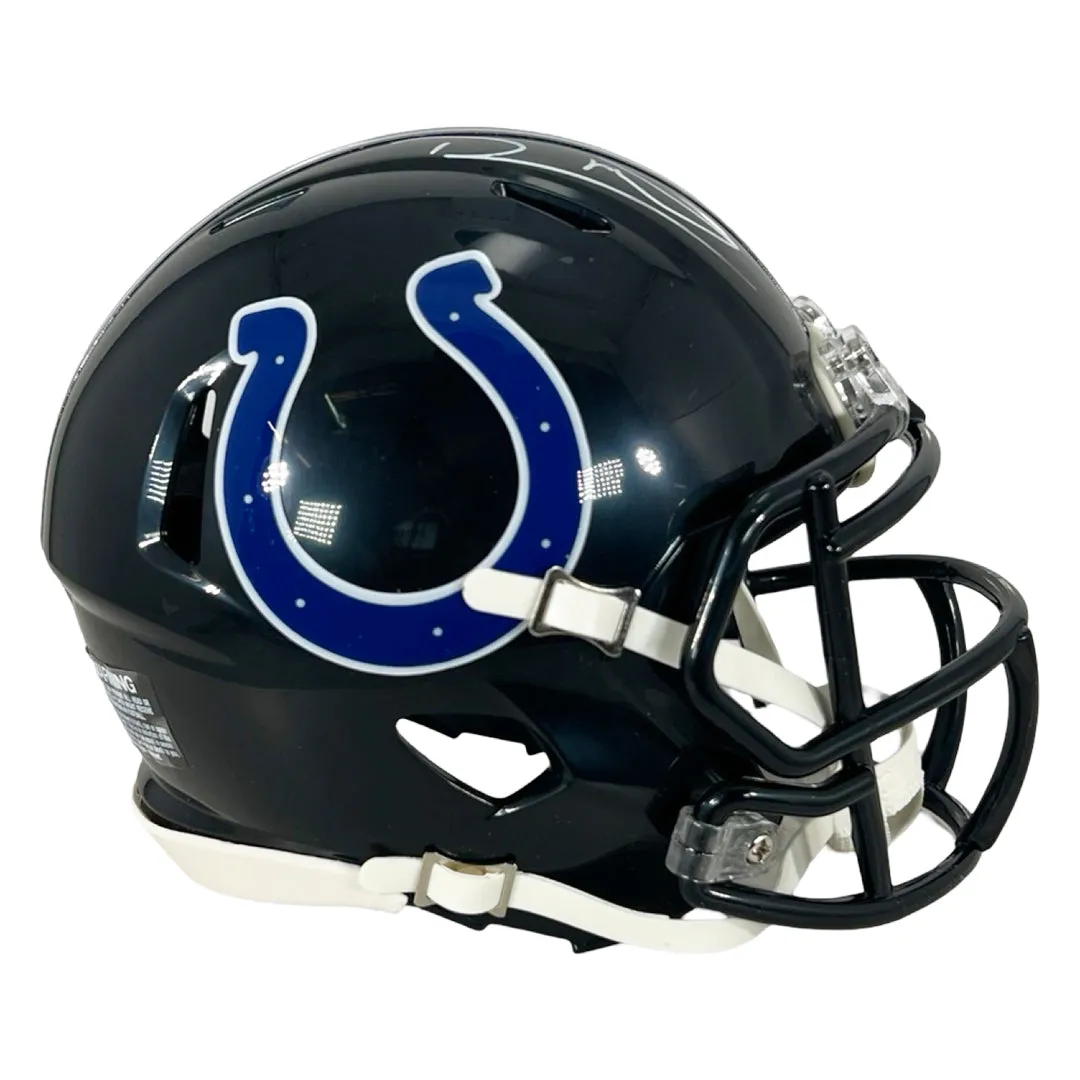 Robert Mathis Signed Indianapolis Colts Alt 2023 Mini Football Helmet (JSA)