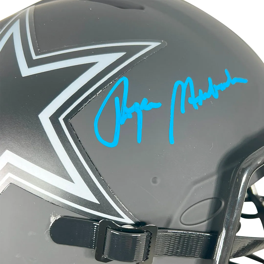 Roger Staubach Signed Dallas Cowboys Authentic Eclipse Speed Full-Size Football Helmet (Beckett)