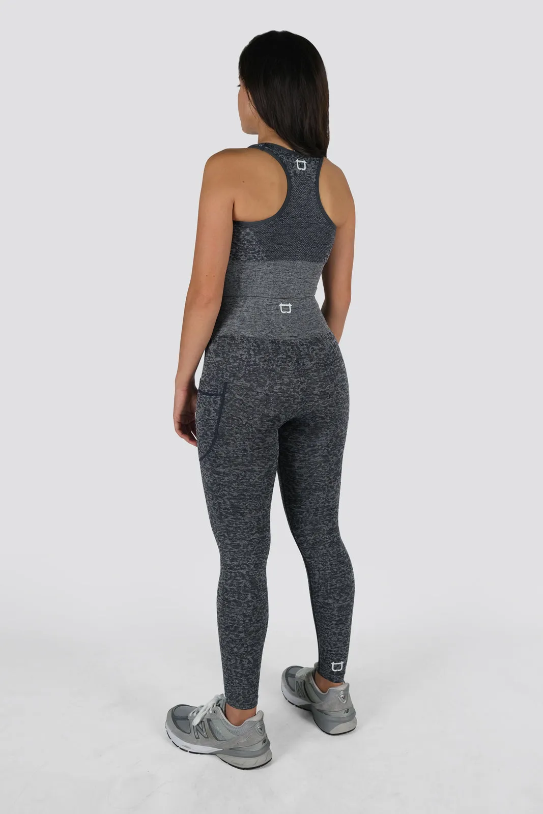 Seamless Leopard Highwaisted Leggings - Stormy