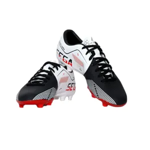 Sega Classic Leather Football Shoes (White/Black)