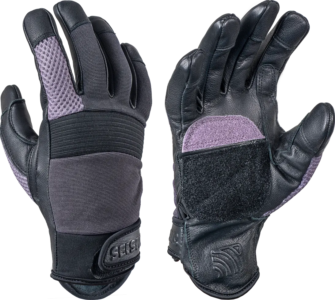 Seismic FREERIDE Gloves Black - Purple