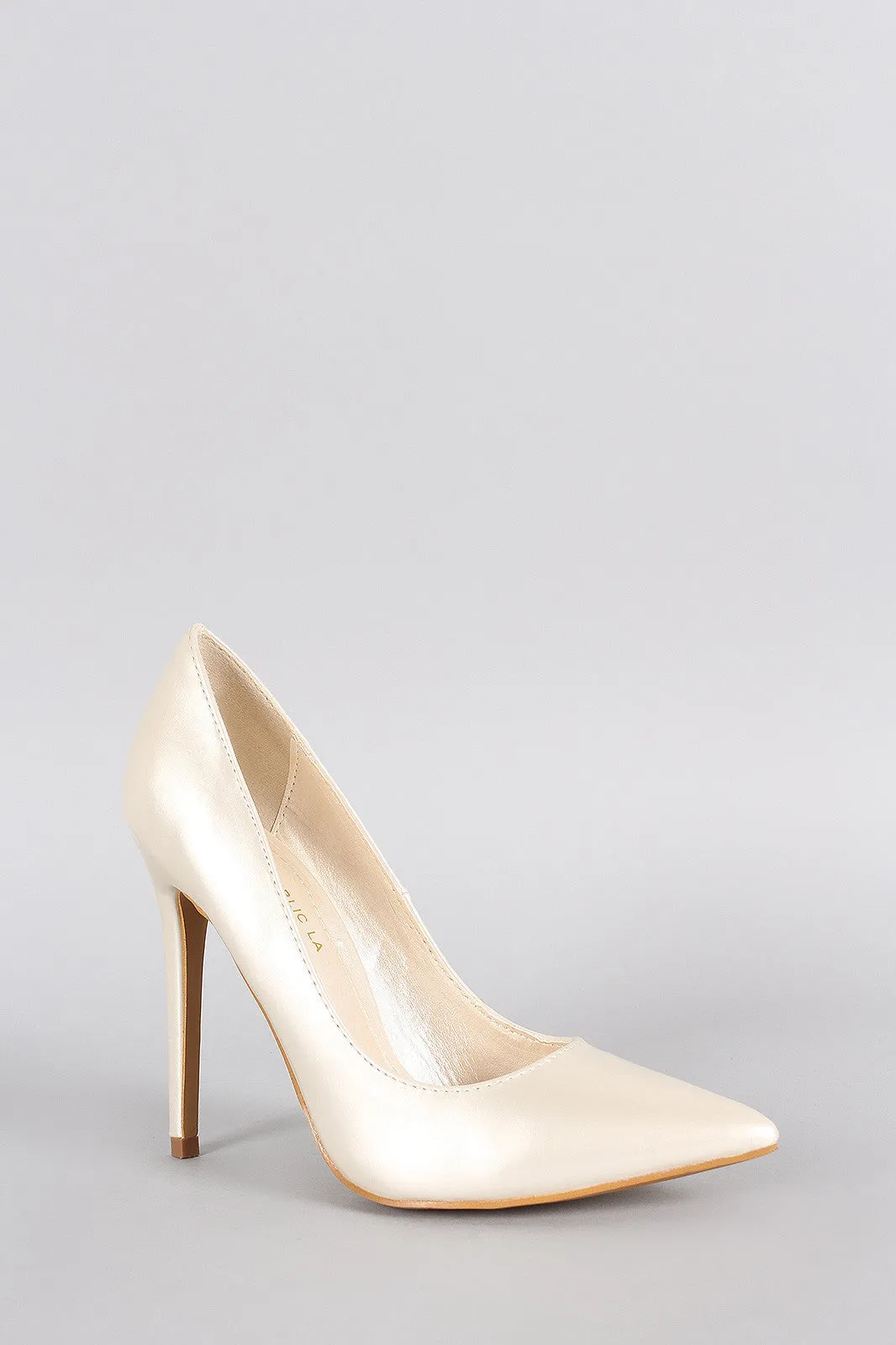 Shoe Republic LA Pearl Patent Pointy Toe Pump