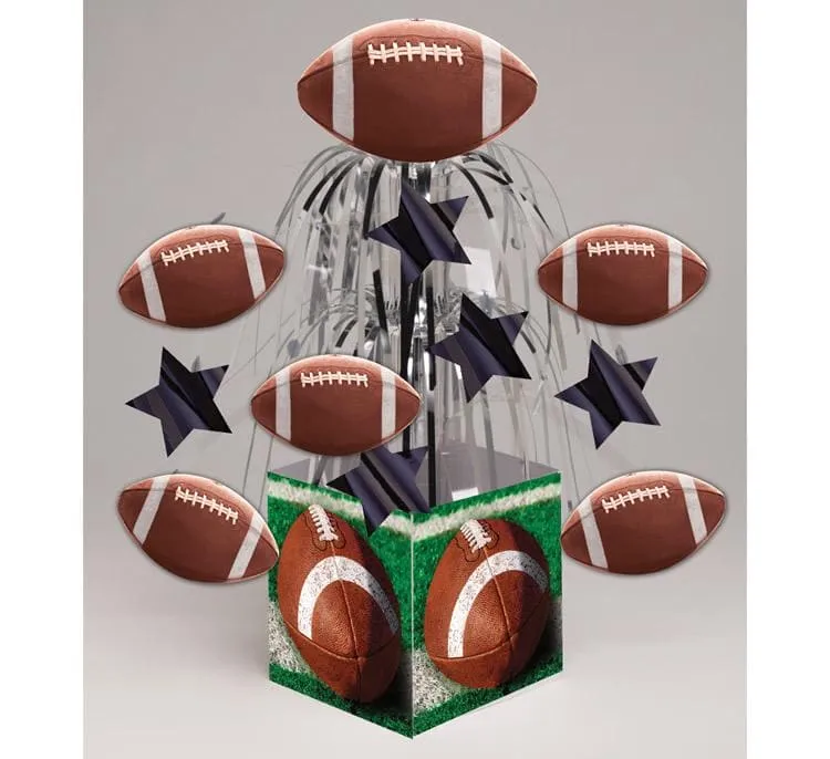 Tailgate Rush Football Foil Cascade Centerpiece