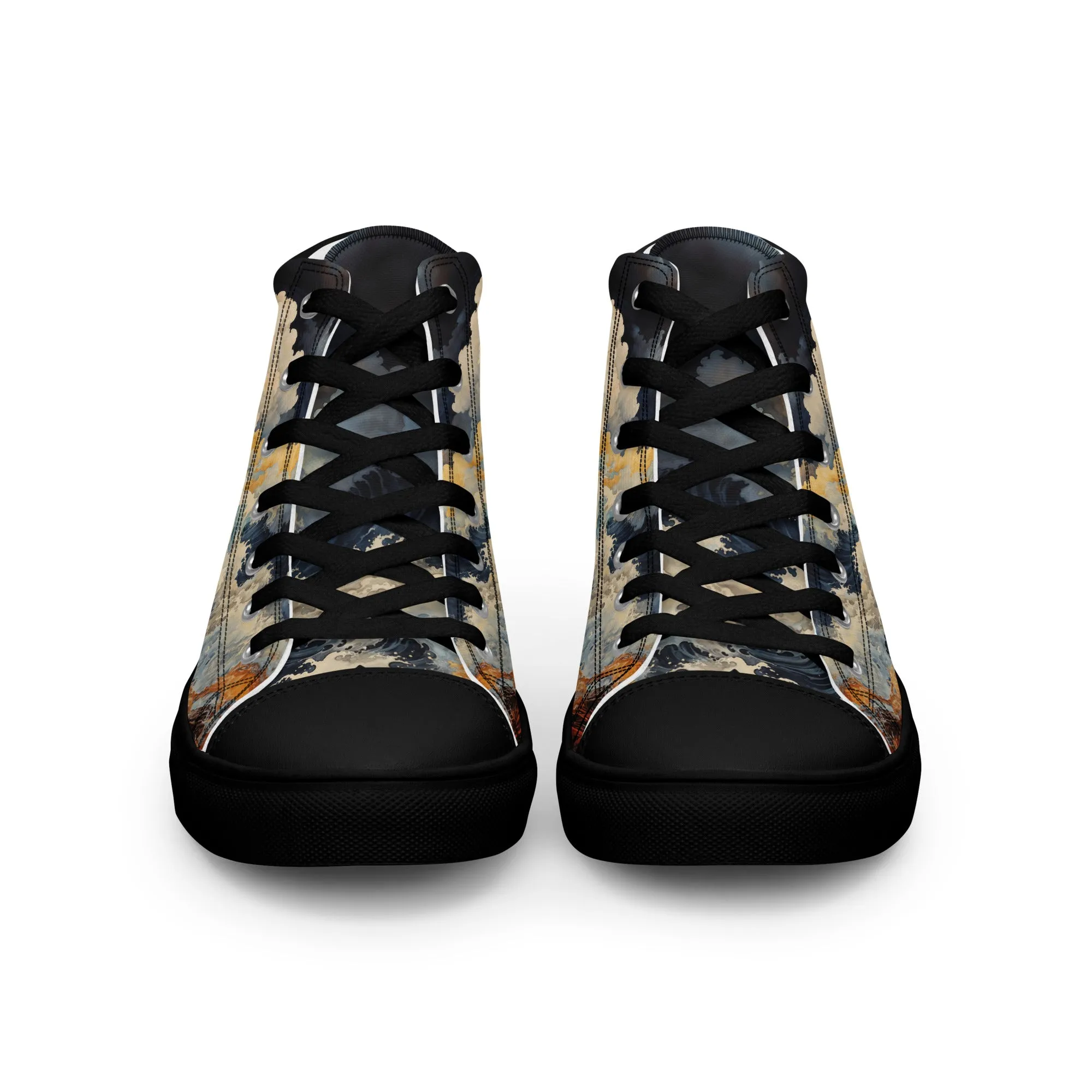 Unisex - high top canvas shoes- Storm