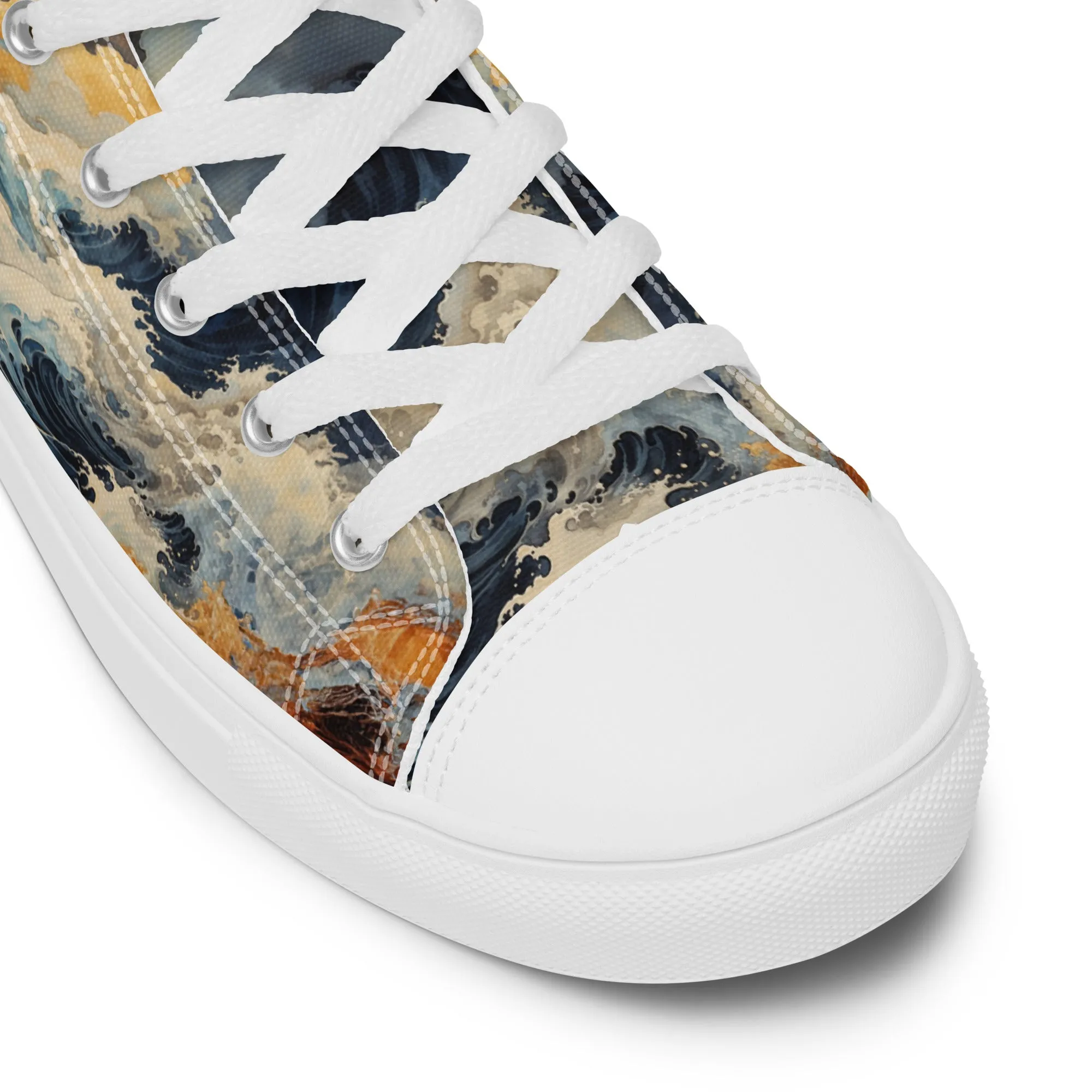 Unisex - high top canvas shoes- Storm