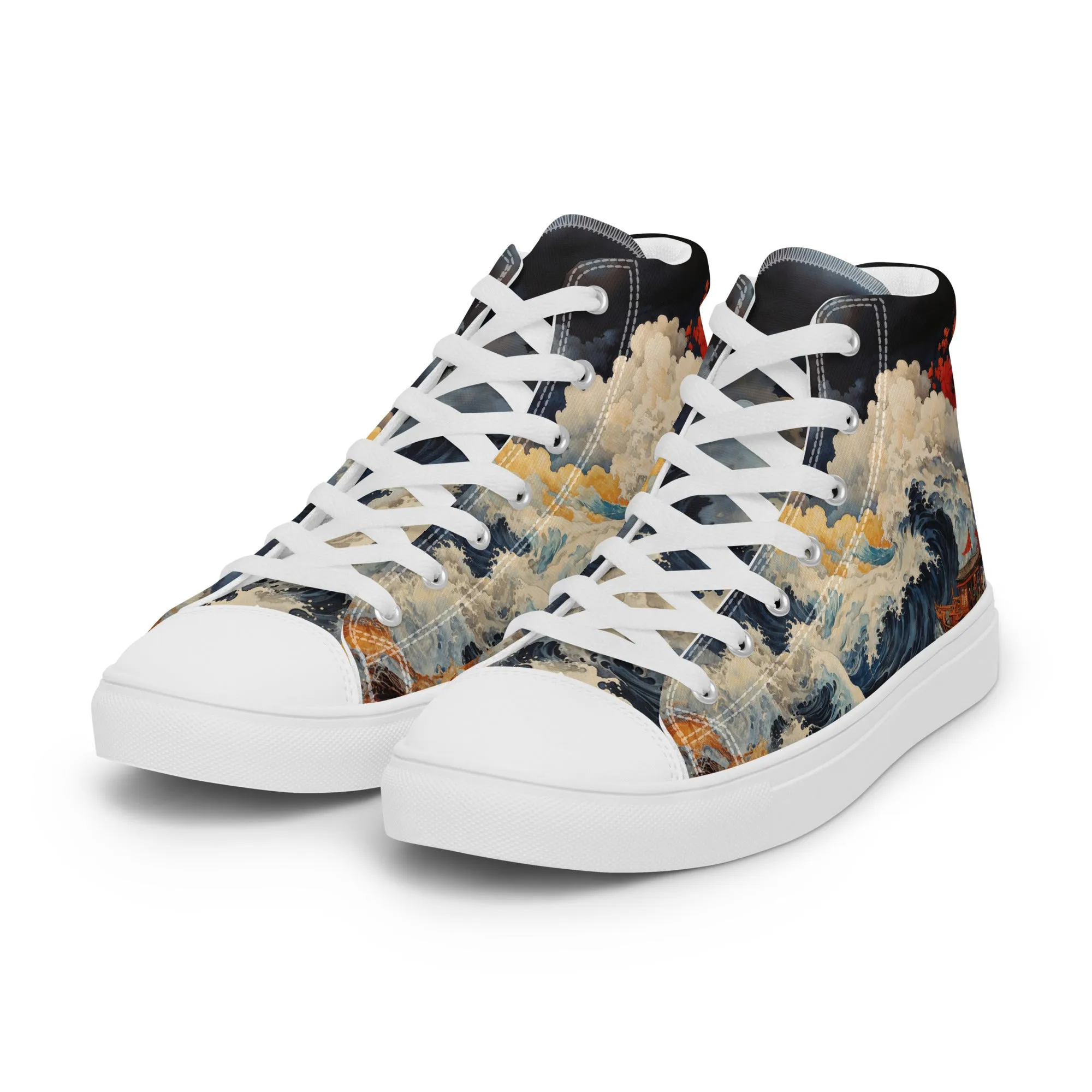 Unisex - high top canvas shoes- Storm