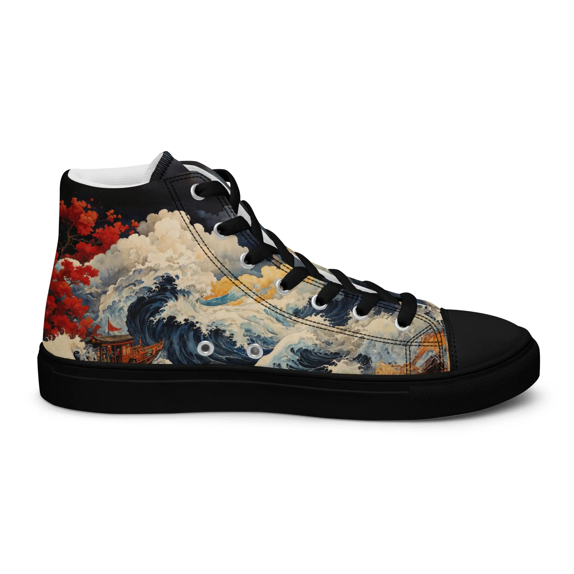 Unisex - high top canvas shoes- Storm