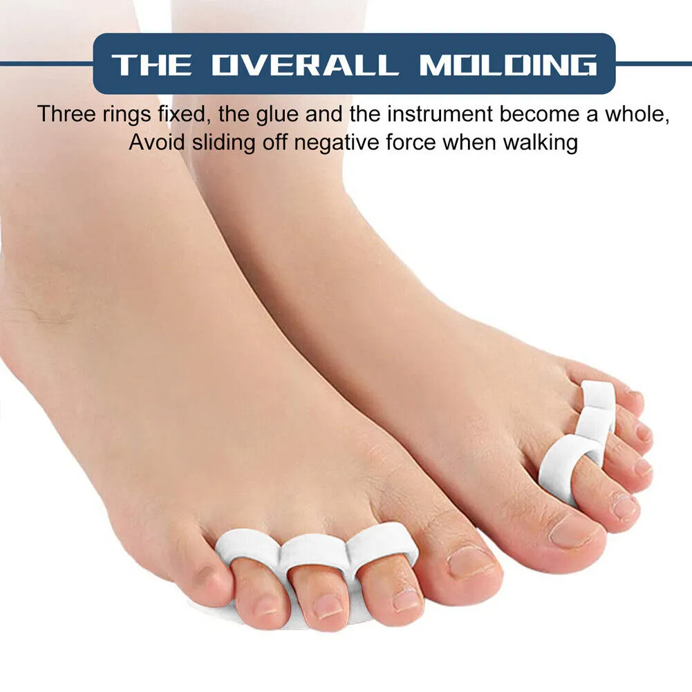 US 2~4 Pairs Bunions Hammer Toe Straightener Splint Brace Cushion Pad Corrector