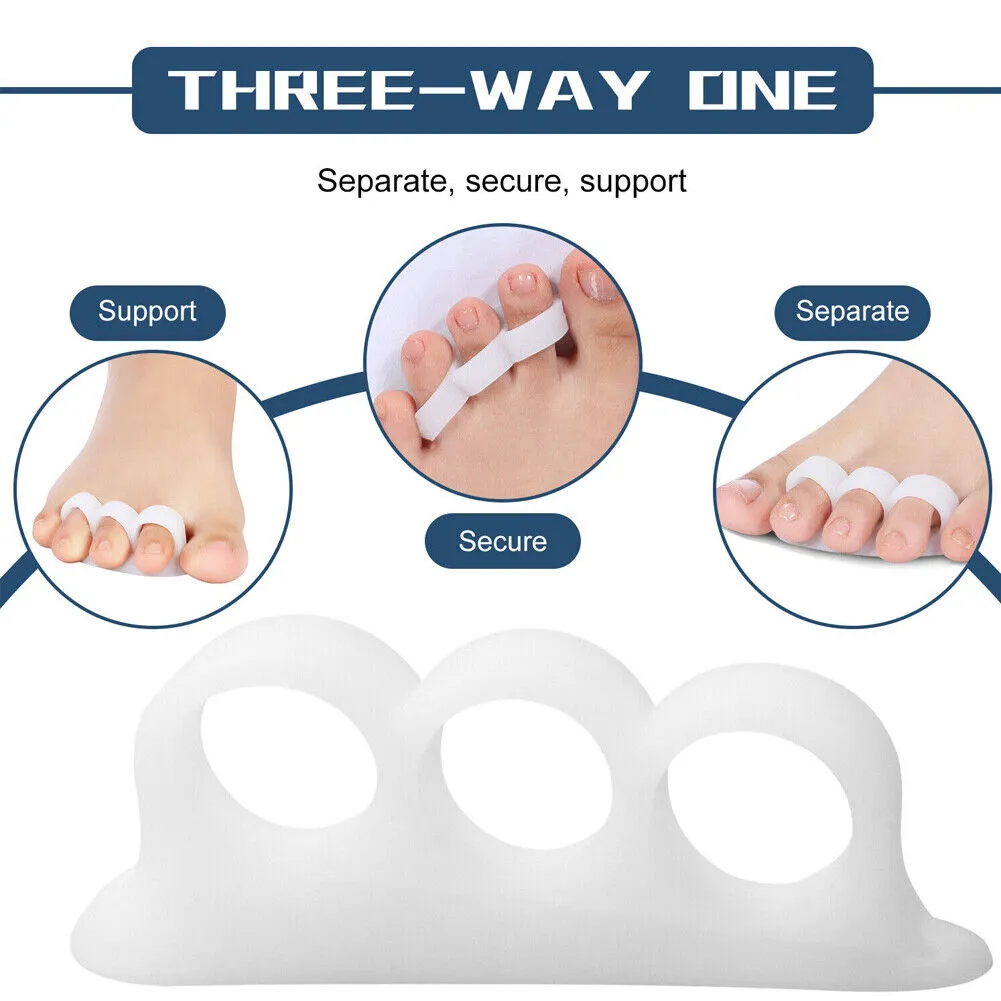 US 2~4 Pairs Bunions Hammer Toe Straightener Splint Brace Cushion Pad Corrector