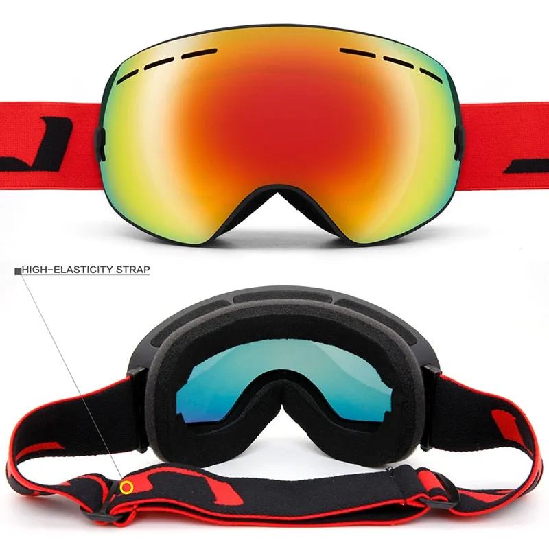 Winter Ski Goggles - Anti-fog UV Protection, Interchangeable Lens