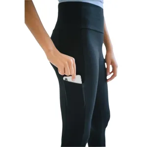 Womens High Waist Long Leggings with Phone Pocket