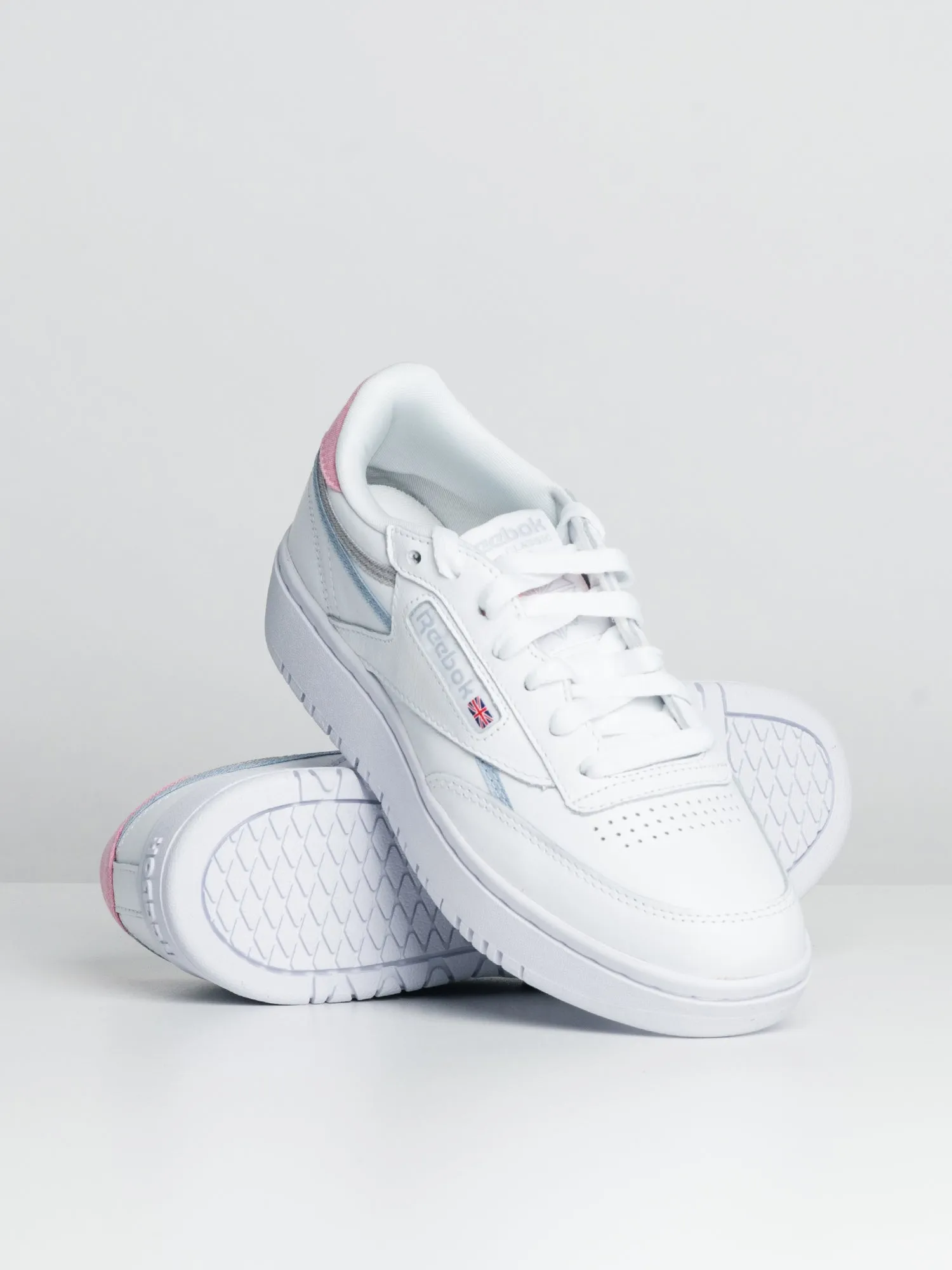 WOMENS REEBOK CLUB C DOUBLE SNEAKER - CLEARANCE