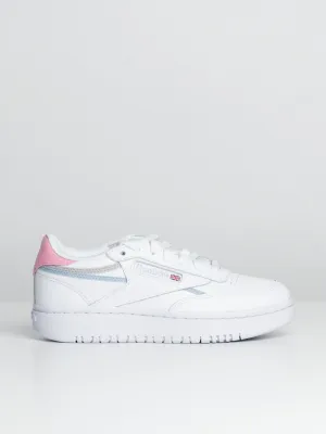 WOMENS REEBOK CLUB C DOUBLE SNEAKER - CLEARANCE